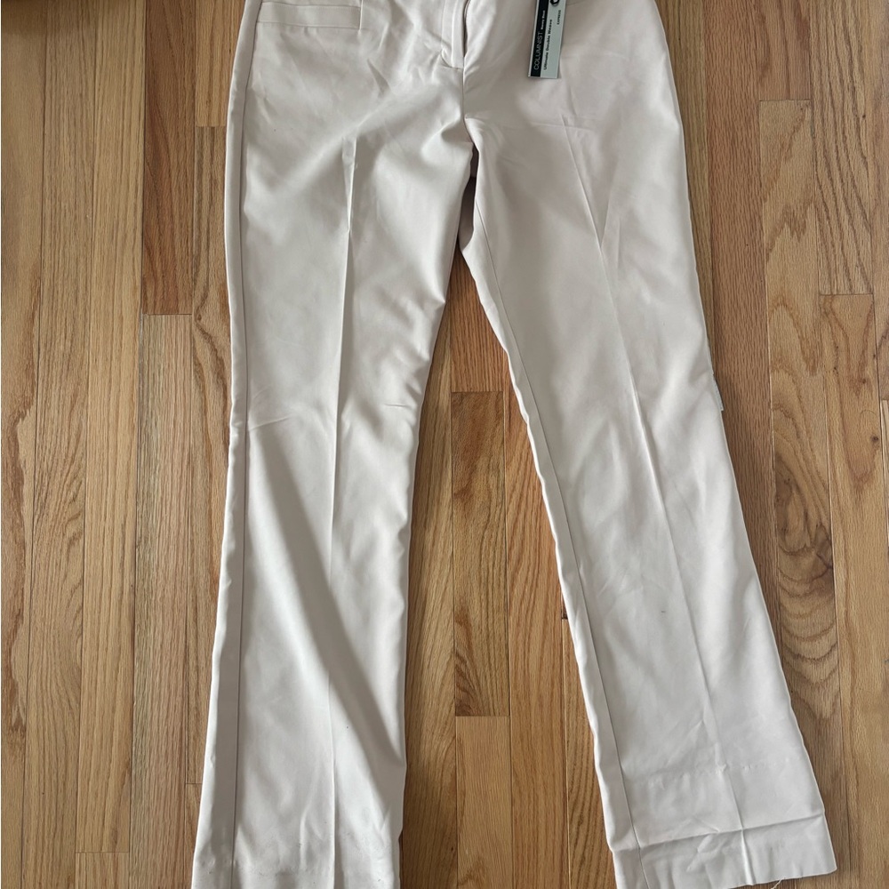 Cream Tailored Pants